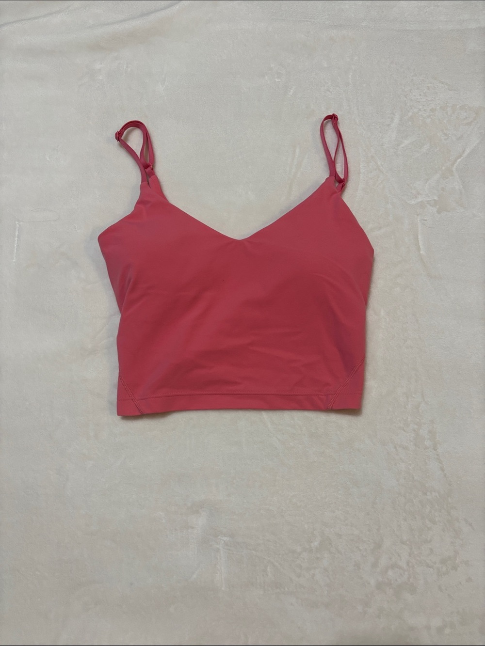 lululemon athletica Rose-Red V-Neck Cropped Cami Tank